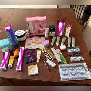 New! Huge skincare/cosmetic lot! Caudalie, Tula, Perricone $250+! Will Split!